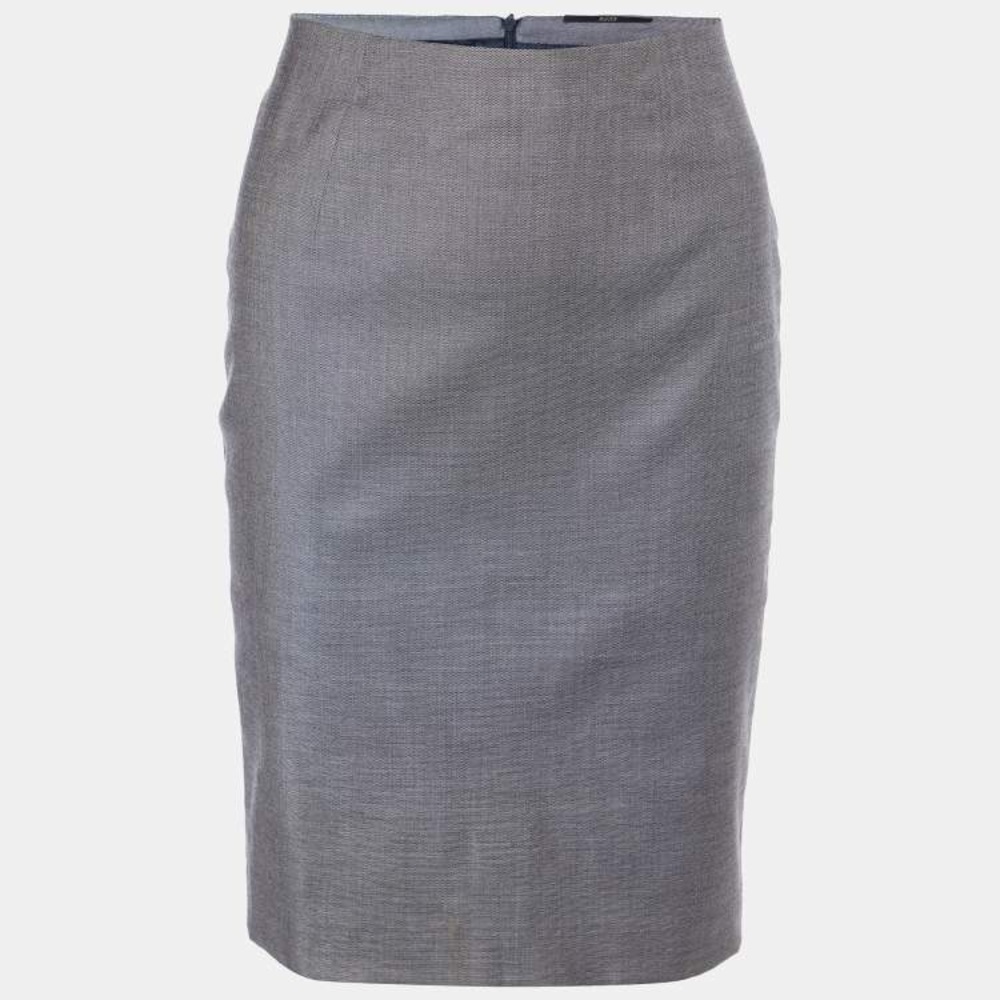 NWT Boss Hugo Boss Vilina Gray Pencil Skirt- Size 6